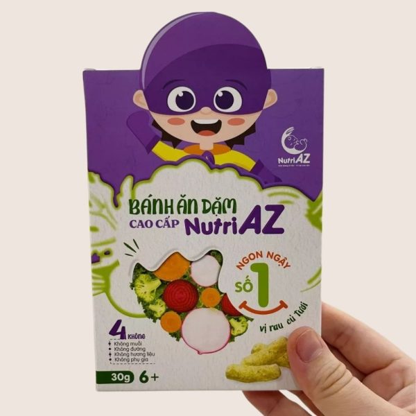 Bánh ăn dặm NutiAZ vị rau củ tươi 30g (Trên 6 tháng)