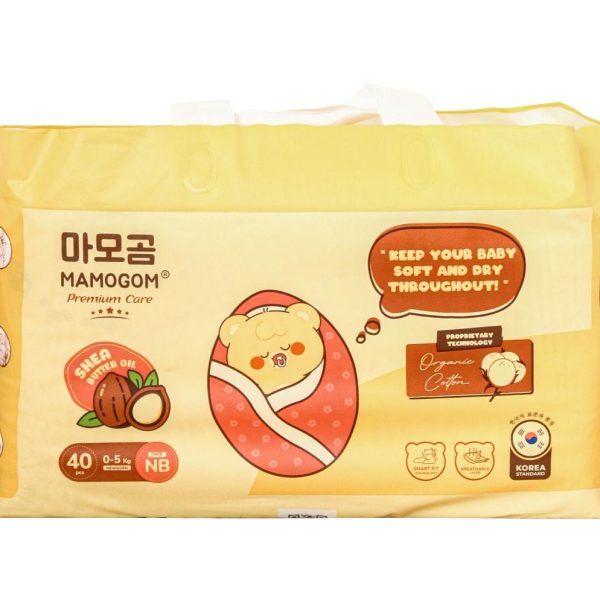 bim-ta-dan-so-sinh-huu-co-mamogom-newborn-40-mieng-3-3 Bỉm - Tã dán sơ sinh hữu cơ Mamogom Newborn 40 miếng (0-5kg)