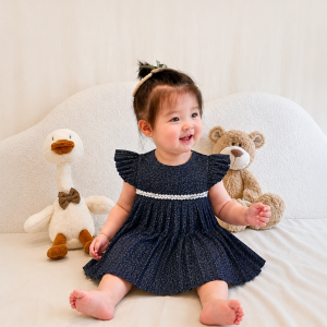 Váy Bibo’s tutu kim tuyến mềm màu xanh than